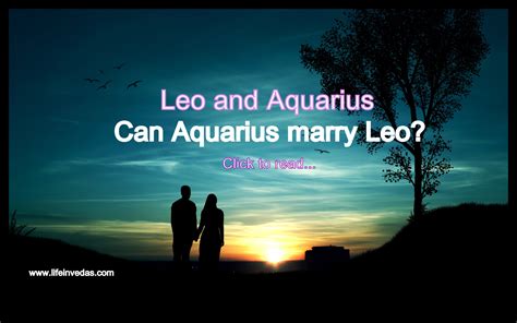 leo woman dating aquarius man